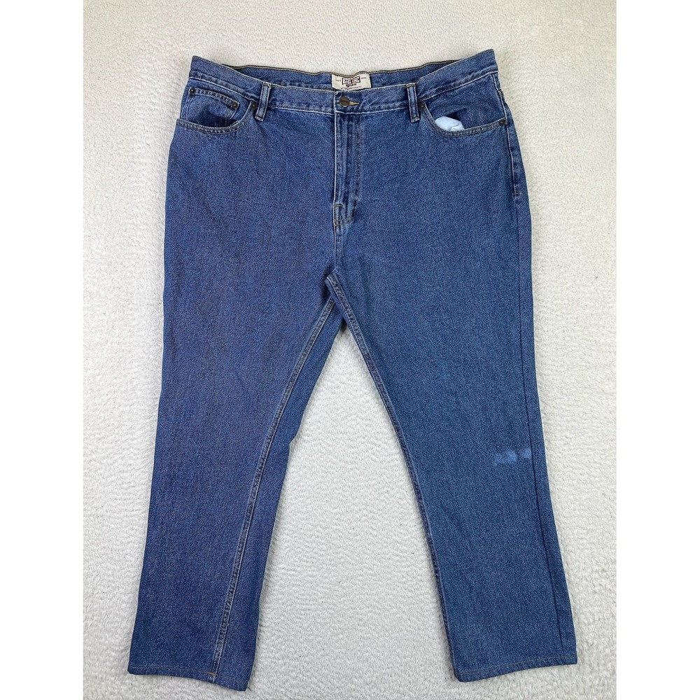 Big Mac Jeans Mens 40x34 Blue Denim Workwear Straight Fit Classic Heavy Duty